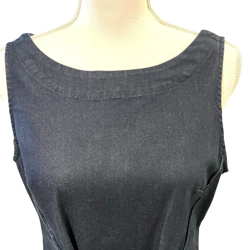 Anthropologie Holding Horses Womens Western Denim Dress Size 10 Minimalist - Picture 4 of 14